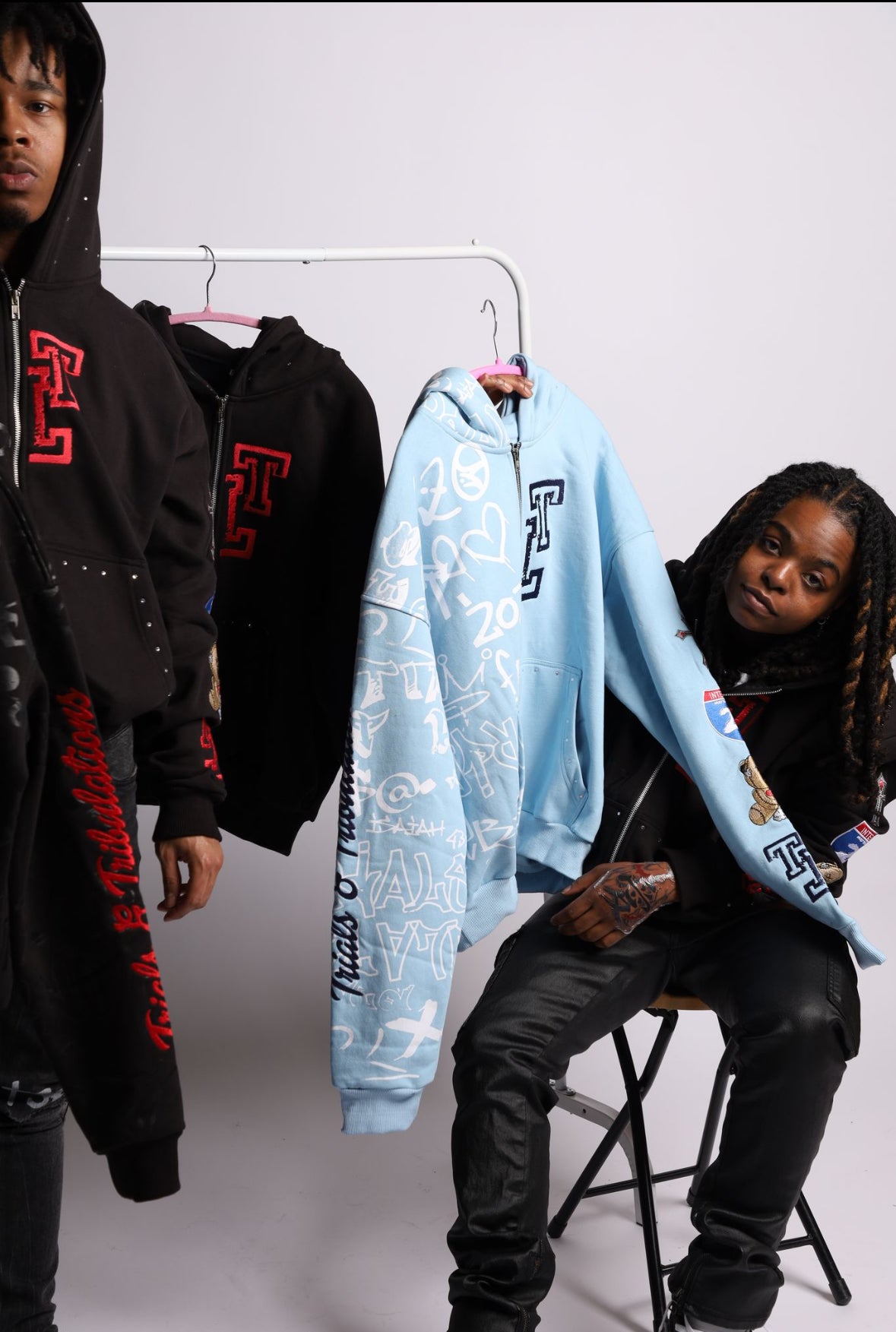 Graffiti 'Oversized' Zip Up Jacket