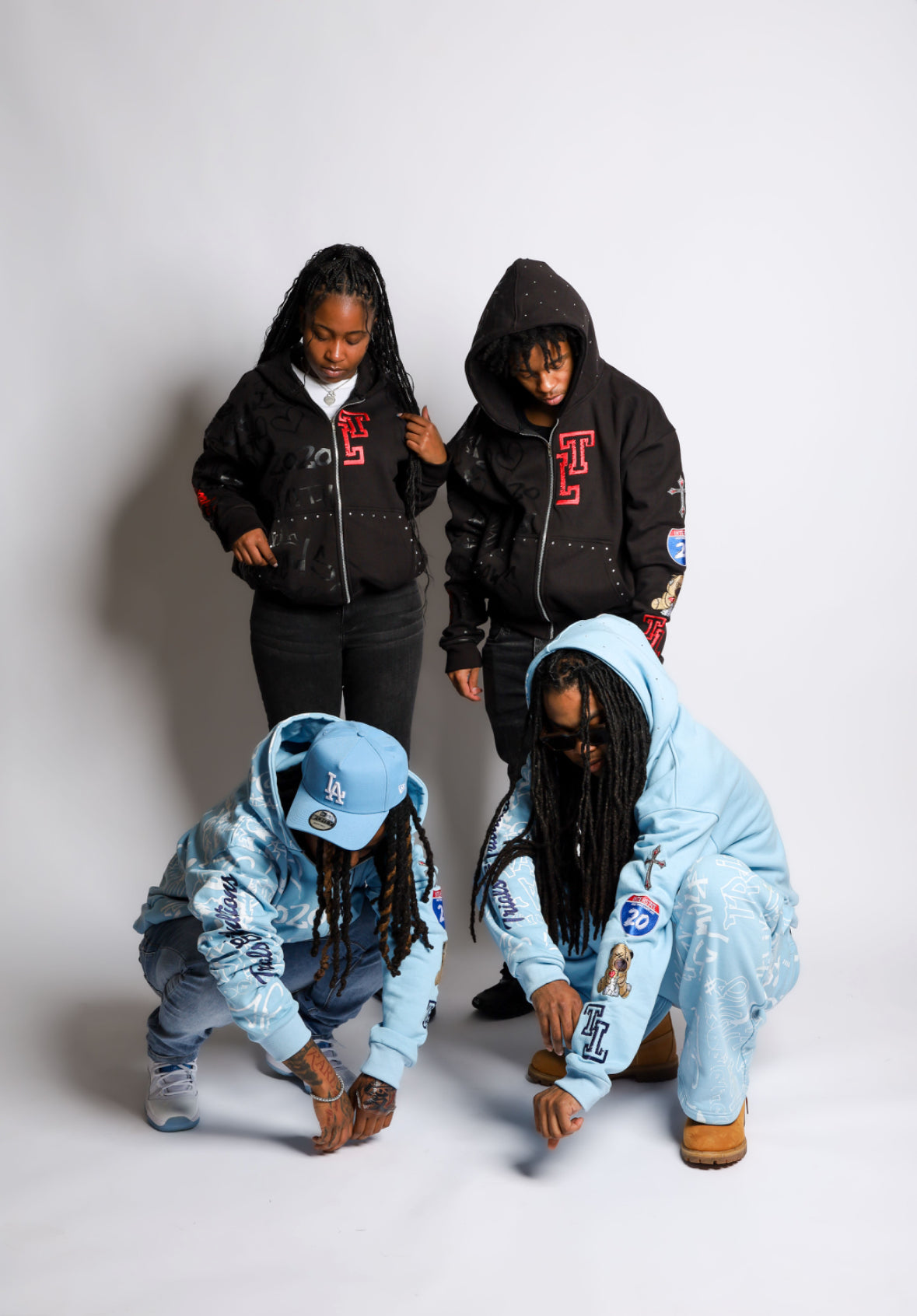 Graffiti 'Oversized' Zip Up Jacket